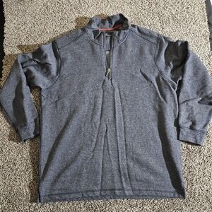 Rainforest Men's long sleeve 1/4 zip shirt Size large
